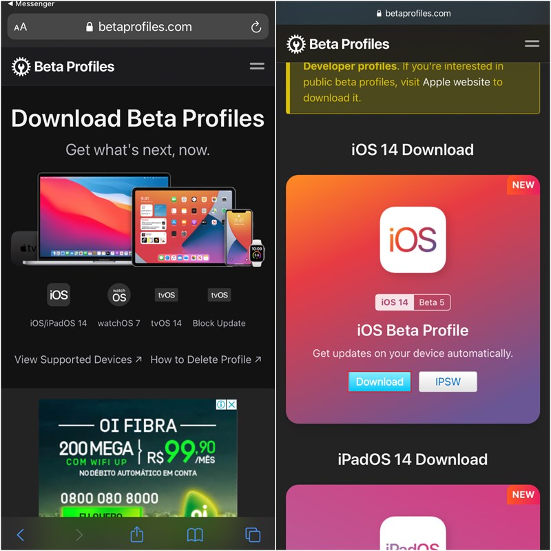 ios 12 beta profile download non developer account