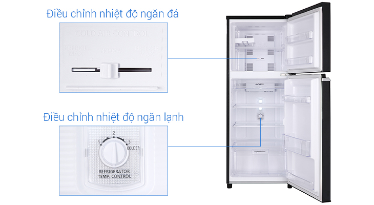 Nút điều khiển - Tủ lạnh Panasonic Inverter 188 lít NR-BA229PKVN