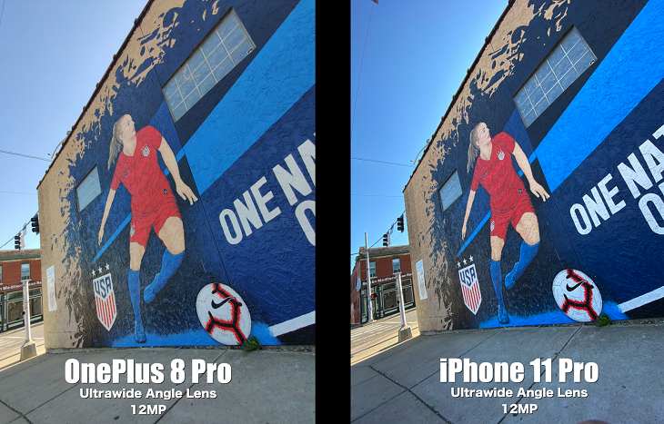 Chế độ 12MP trên OnePlus 8 Pro và iPhone 11 Pro