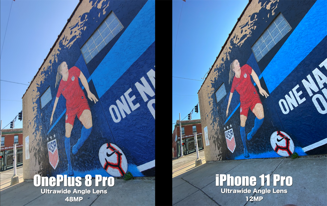 Chế độ 48MP trên OnePlus 8 Pro và iPhone 11 Pro