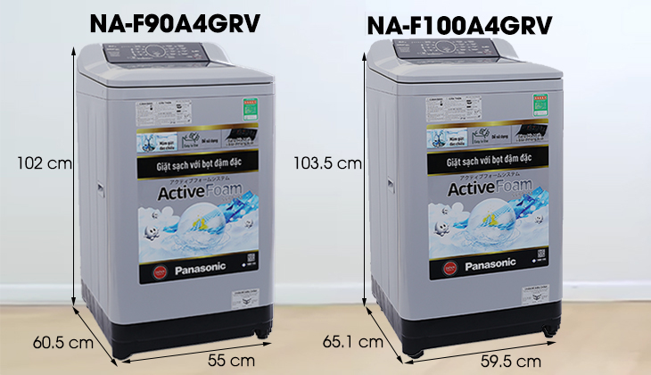 Kích thước dòng máy giặt Panasonic NA-FA4GRV