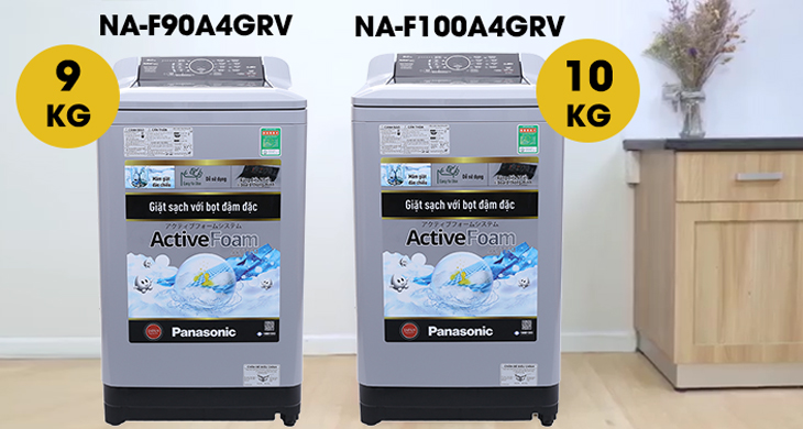 Khối lượng giặt - dòng máy giặt Panasonic NA-FA4GRV