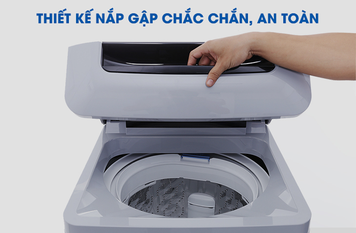 Thiết kế nắp gập an toàn - Dòng máy giặt Panasonic NA-FA4GRV