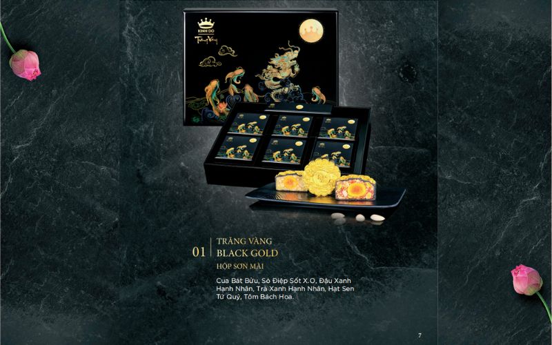 Mẫu bánh trung thu Trăng Vàng BLACK AND GOLD