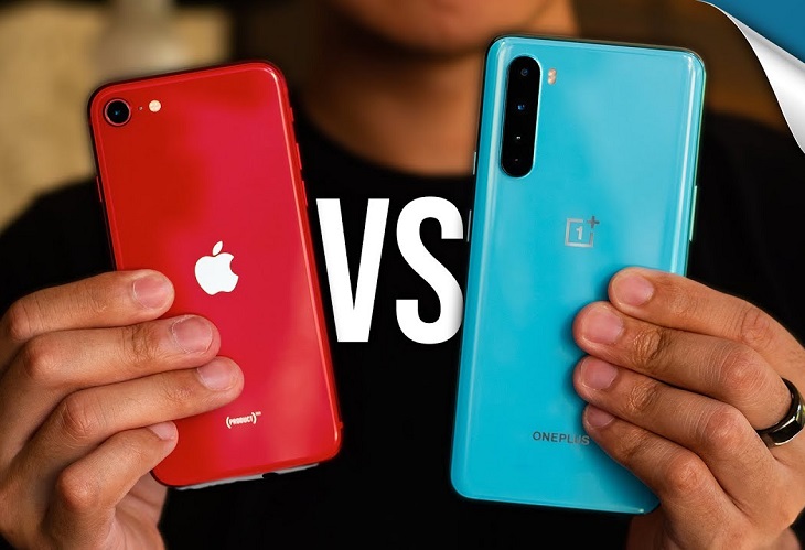 iPhone SE và OnePlus Nord iPhone SE và OnePlus Nord