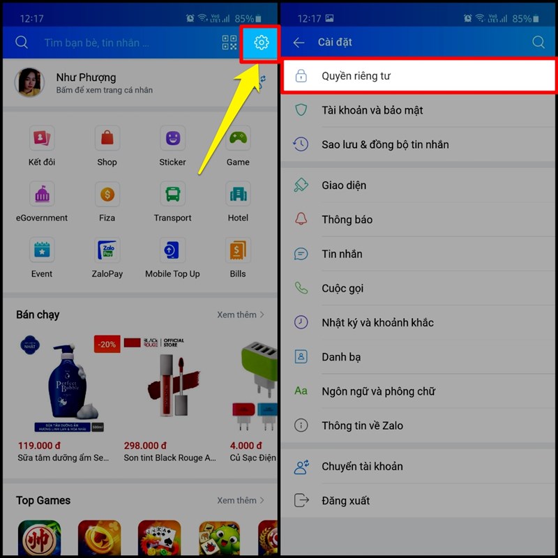 Chặn tất cả từ người lạ Chặn tất cả từ người lạ