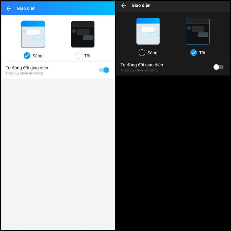 Tùy chỉnh giao diện sáng tôi Tùy chỉnh giao diện sáng tôi