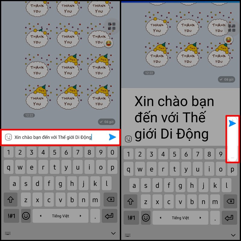 Nhắn tin với cỡ chữ siêu to khổng lồ Nhắn tin với cỡ chữ siêu to khổng lồ