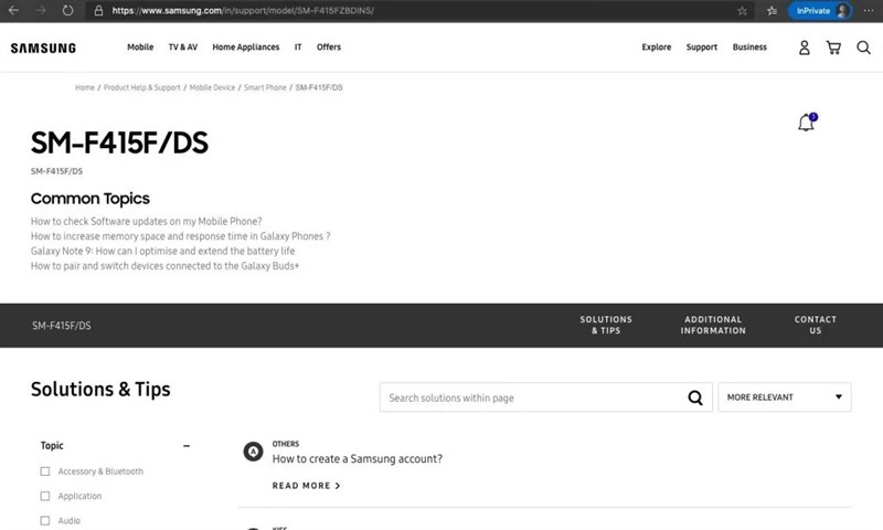Smartphone màn hình gập Samsung Galaxy Z Fold Lite giá rẻ bất ngờ có mặt trên trang hỗ trợ Samsung Ấn Độ Smartphone màn hình gập Samsung Galaxy Z Fold Lite giá rẻ bất ngờ có mặt trên trang hỗ trợ Samsung Ấn Độ