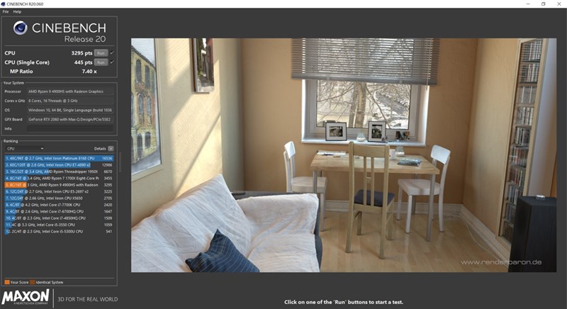 Ryzen 9 4900HS benchmark Ryzen 9 4900HS benchmark
