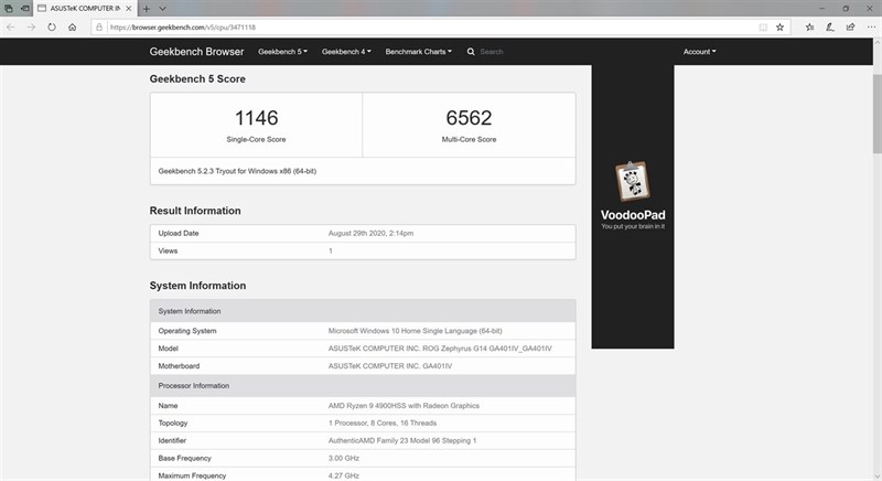 ryzen 9 4900hs benchmark ryzen 9 4900hs benchmark