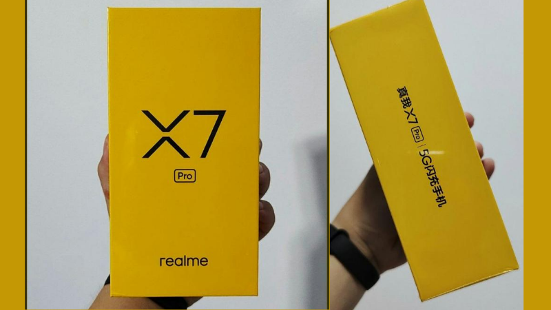 Hộp bán lẻ của Realme X7 Pro