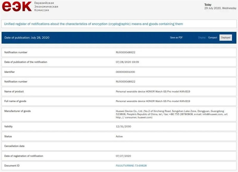 Xuất hiện hình ảnh chính thức của đồng hồ thông minh Huawei Watch GT2 Pro với thiết kế đẹp mắt nhưng quen thuộc