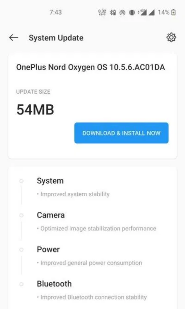Chi tiết bản cập nhật OxygenOS 10.5.6 cho OnePlus Nord 5G