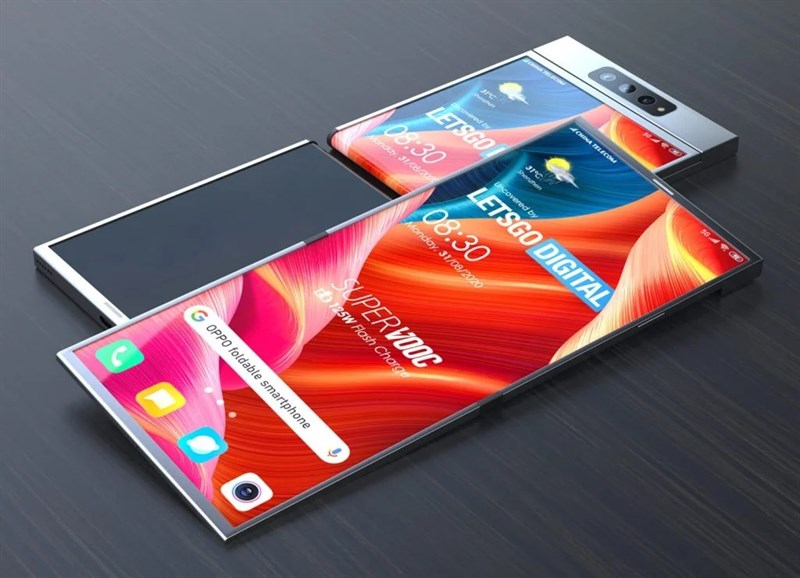 Xuất hiện smartphone màn hình gập cực kỳ độc đáo đến từ OPPO, có 3 camera, thiết kế gọn gàng và sang trọng