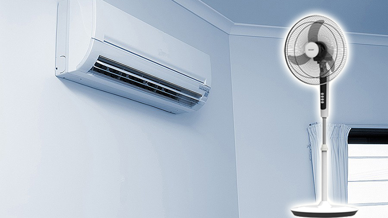 Sử dụng máy lạnh kết hợp quạt Sử dụng máy lạnh kết hợp quạt