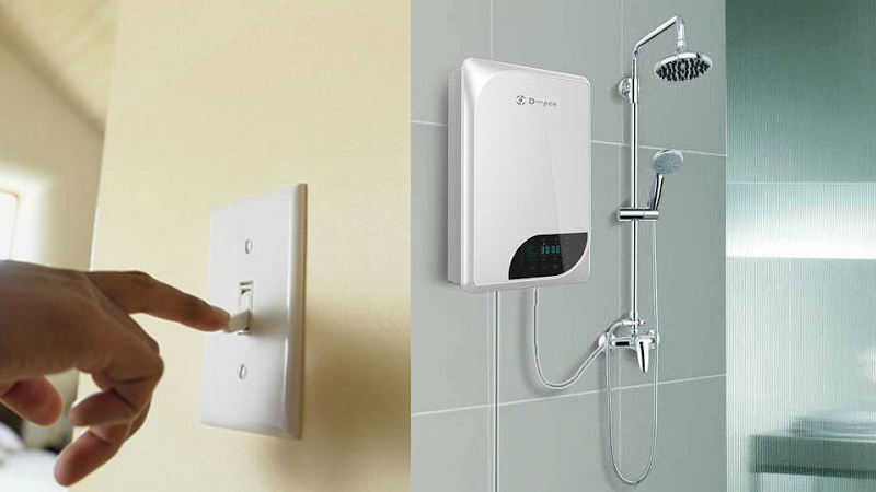 Đối với bình nước nóng Đối với bình nước nóng