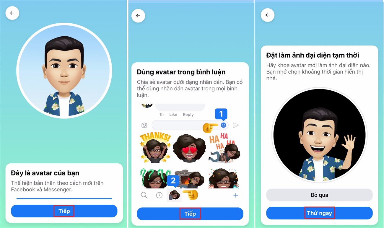 Facebook Avatar:
Bạn đã thấy chưa? Facebook Avatar đang trở thành một trào lưu lớn trên mạng xã hội này. Với chức năng tạo hình ảnh đại diện mới, Avatar cho phép bạn biểu thị tính cách và sở thích của mình một cách rõ ràng và thú vị. Bạn hãy tạo ngay cho mình một Avatar đẹp và trở thành tiêu điểm trên feebback của bạn nhé!