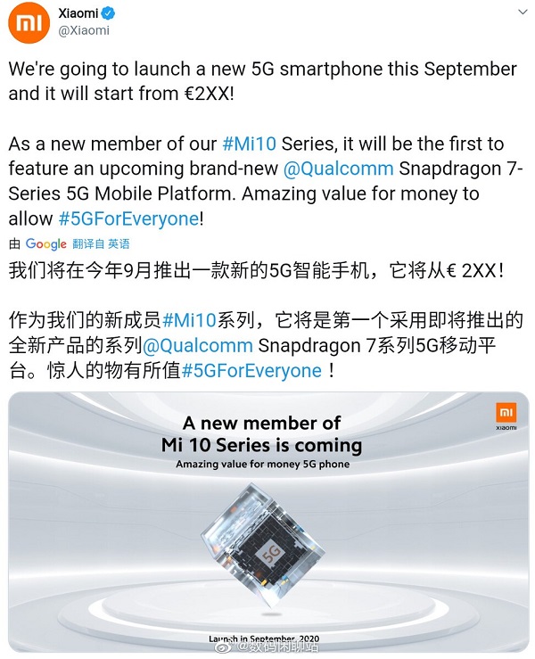 Xiaomi nhá hàng Mi 10T: Dùng chip Snapdragon 768G mạnh mẽ nhưng có giá rất phải chăng, chỉ từ 8.2 triệu đồng