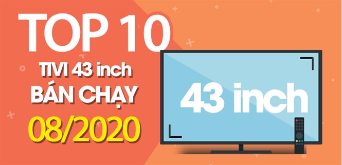 Top 10 Tivi 43 inch bán chạy nhất tháng 8/2020 tại Điện máy XANH