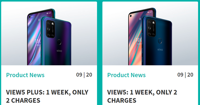 Wiko View5 và View5 Plus ra mắt: 4 camera sau 48 MP, pin dùng 3 ngày và 1 tuần chỉ cần sạc 2 lần Wiko View5 và View5 Plus ra mắt: 4 camera sau 48 MP, pin dùng 3 ngày và 1 tuần chỉ cần sạc 2 lần