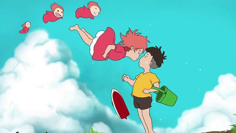 Hãy đến với Ponyo - cô bé người cá đáng yêu và dễ thương nhất của Studio Ghibli. Sự tinh tế trong từng đường nét, từng chi tiết của bức tranh sẽ khiến bạn say đắm, như cảm giác ngắm nhìn bức tranh trong tranh của các hoạ sĩ chuyên nghiệp.