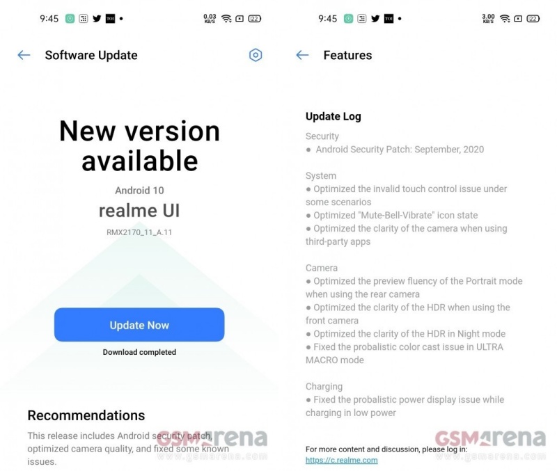 Còn chưa kịp mở bán, Realme 7 Pro đã nhận được bản cập nhật phần mềm đầu tiên và bản vá bảo mật Android tháng 9/2020