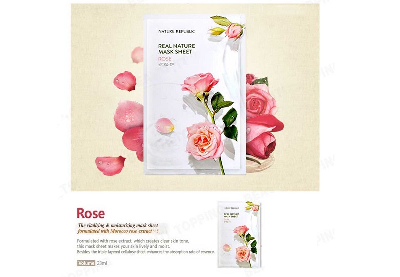 Nature Republic Real Nature Mask Sheet - ROSE