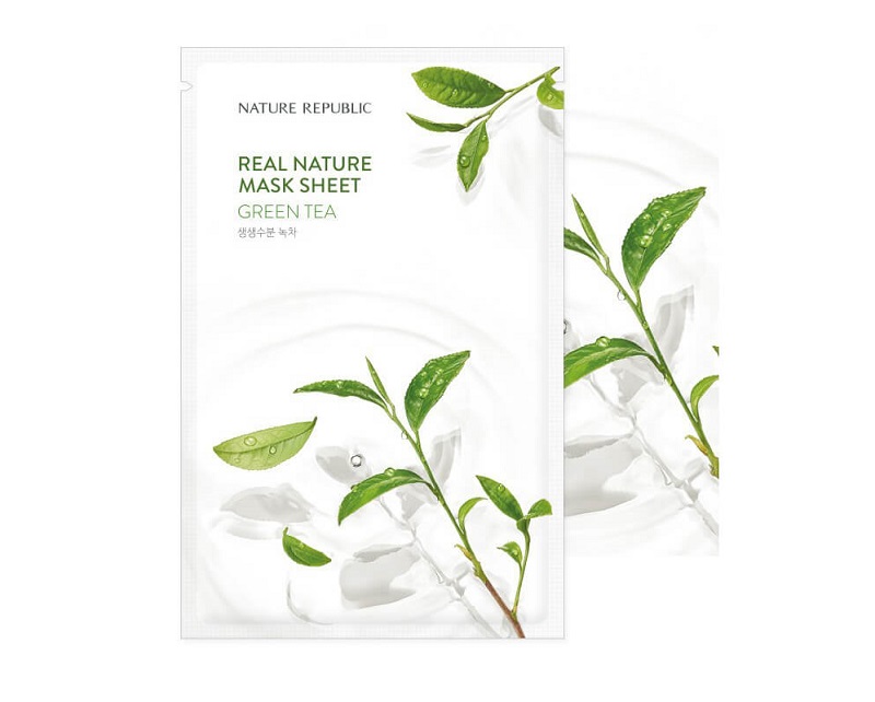 Nature Republic Real Nature Mask Sheet - GREEN TEA