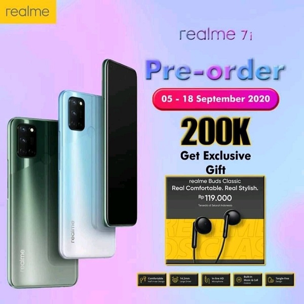 Rò rỉ nhiều thông số kỹ thuật của Realme 7i: Chip Snapdragon 662, màn hình ‘nốt ruồi’ với tốc độ làm tươi 90Hz, pin 5.000 mAh