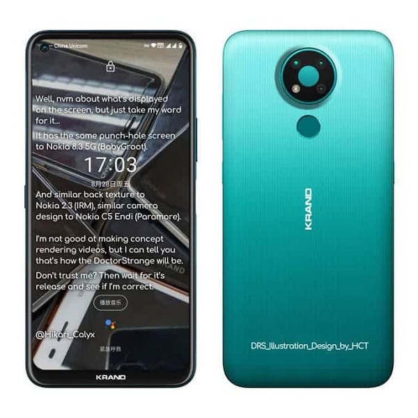 Rò rỉ thiết kế của Nokia 3.4 với cụm camera hình tròn tinh tế Rò rỉ thiết kế của Nokia 3.4 với cụm camera hình tròn tinh tế