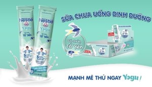 Nestlé ra mắt sữa chua uống thanh trùng có tổ yến dạng gói tiện lợi