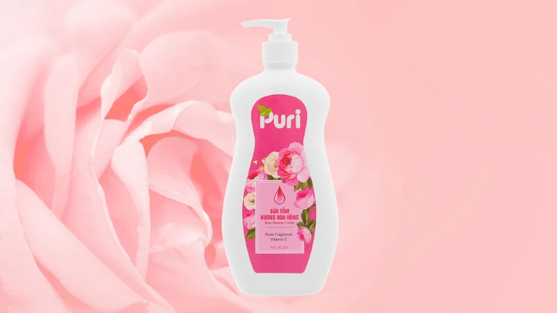 Sữa tắm Puri hương hoa hồng