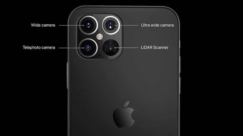 Kính bảo vệ camera iPhone 12 Pro có không gian dành cho cảm biến LiDAR Kính bảo vệ camera iPhone 12 Pro có không gian dành cho cảm biến LiDAR