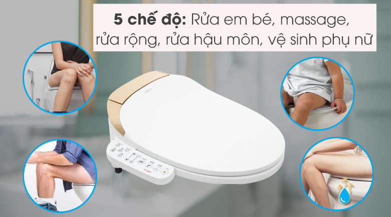 Các chế độ trên nắp bồn cầu