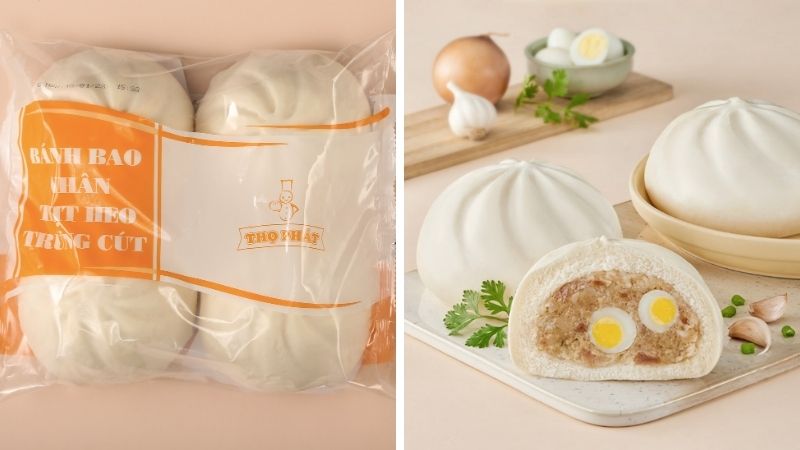 Bánh bao nhân thịt heo trứng cút Thọ Phát