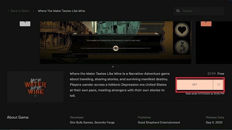 Nhận game ngay hai game Railway Empire và Where The Water Tastes Like Wine miễn phí trên Epic Game Store