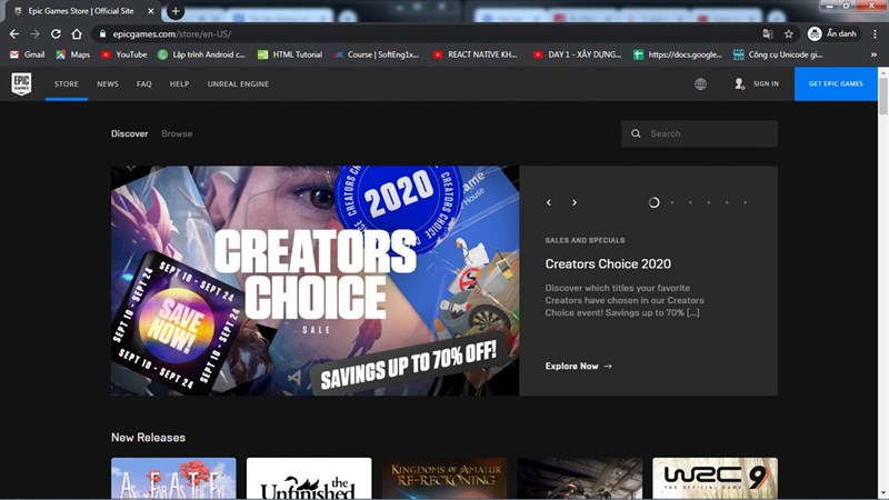 Nhận game ngay hai game Railway Empire và Where The Water Tastes Like Wine miễn phí trên Epic Game Store