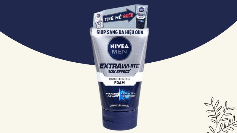  Sữa rửa mặt Nivea Men Extra White sáng da