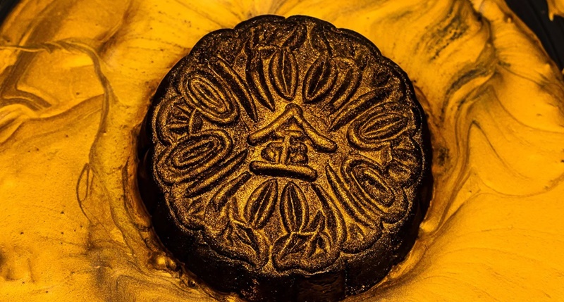 Bánh trung thu dát vàng