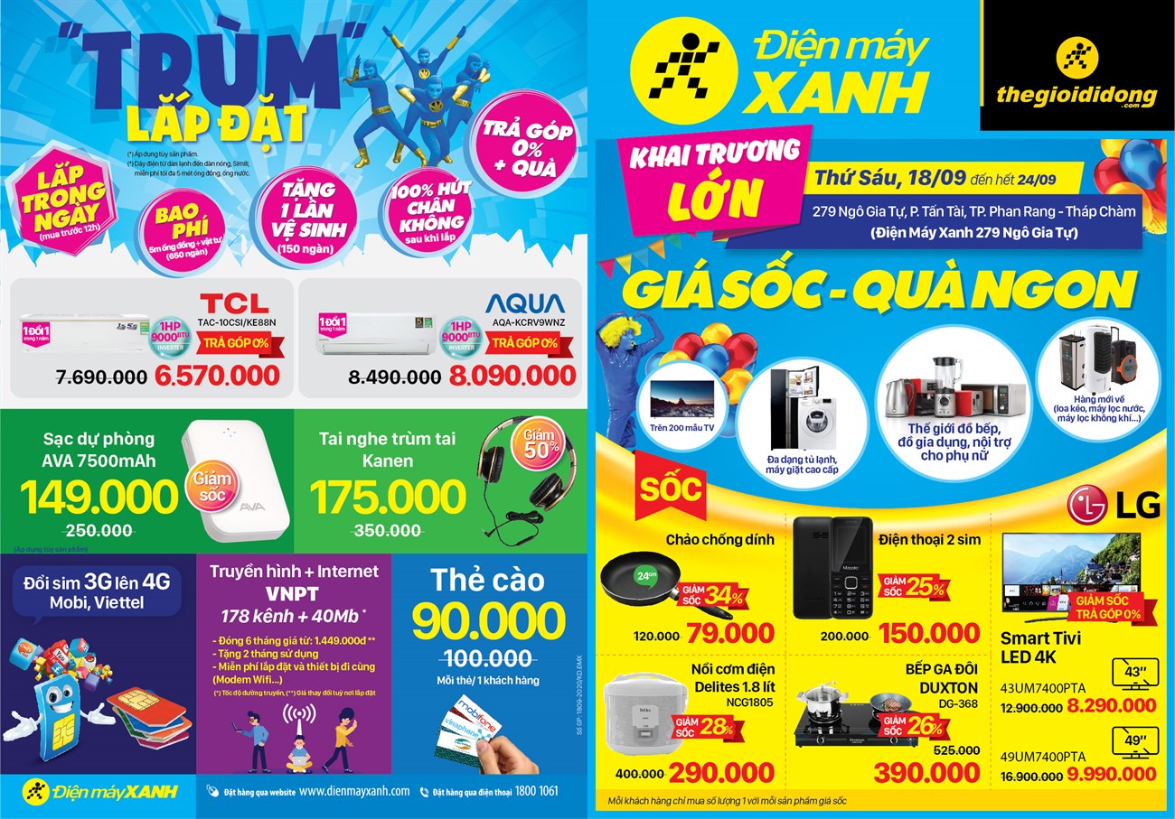 Khai trương Siêu thị Điện máy XANH Phan Rang – Tháp Chàm, Ninh Thuận Khai trương Siêu thị Điện máy XANH Phan Rang – Tháp Chàm, Ninh Thuận