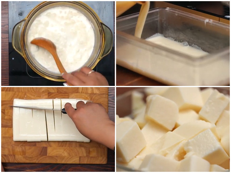 Bước 2: Làm thạch khúc bạch
