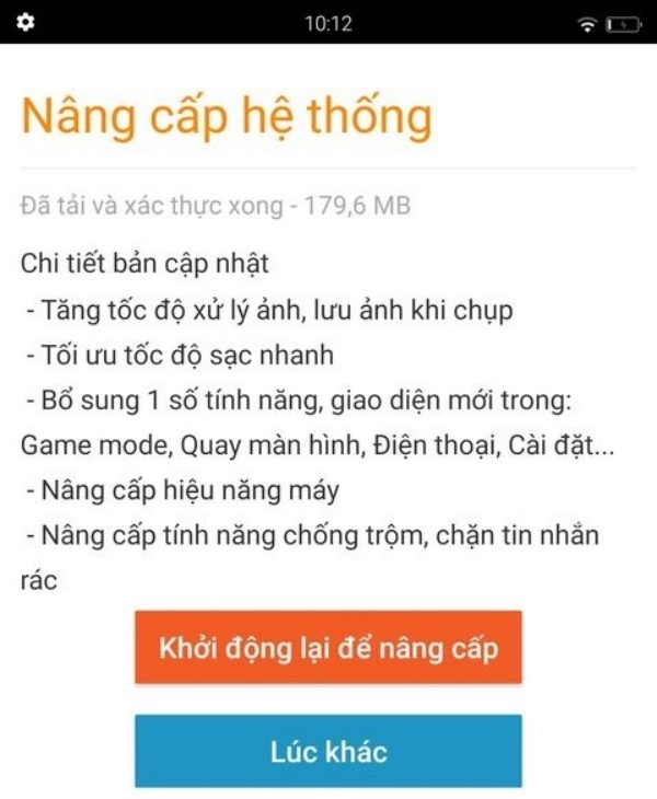 Bphone B86 được cập nhật BOS 8.6.2