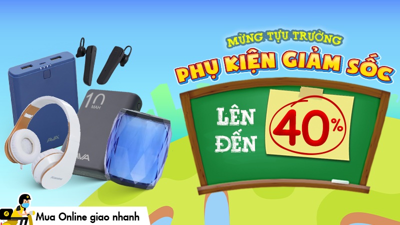 Phụ kiện giảm sốc mùa tựu trường