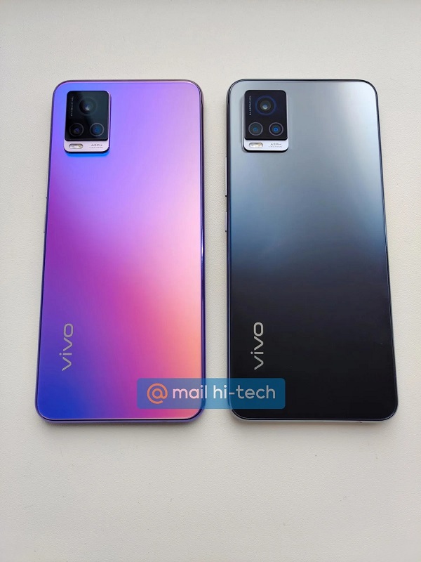 Vivo V20 dùng chip Snapdragon 765G, RAM lên tới 8GB lộ ảnh ngoài đời thực với cụm 3 camera hình chữ nhật mặt sau