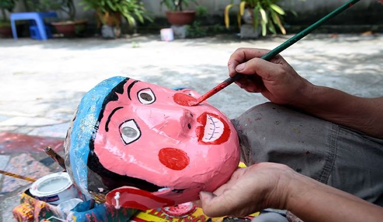 cách vẽ mặt nạ con hổ