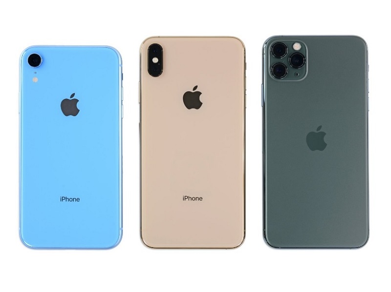 iPhone Xr, iPhone x, iPhone 11 Pro vẫn giữ thiết kế khung viền và chỉ thay đổi mỗi cụm Camera cũng như màu sắc thiết bị