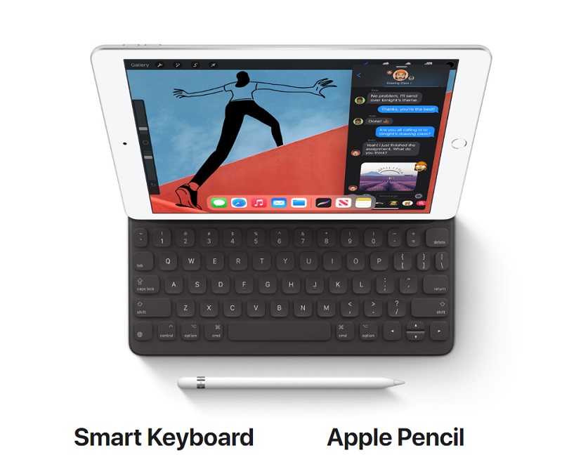 Apple Pencil và Smart Keyboard đã được hỗ trợ trên iPad Gen 8