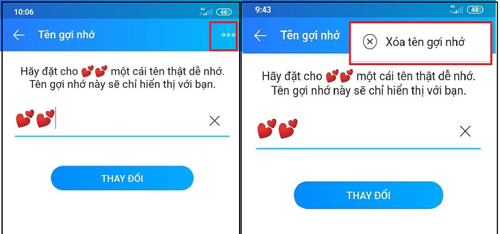 Cách đổi tên gợi nhớ bạn bè trên Zalo theo cách gọi hằng ngày vô cùng đơn giản > Cách xóa tên gợi nhớ trên Zalo