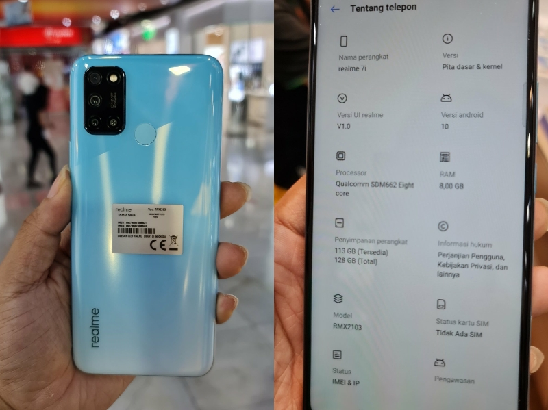 Xuất hiện hình ảnh thực tế của Realme 7i Xuất hiện hình ảnh thực tế của Realme 7i
